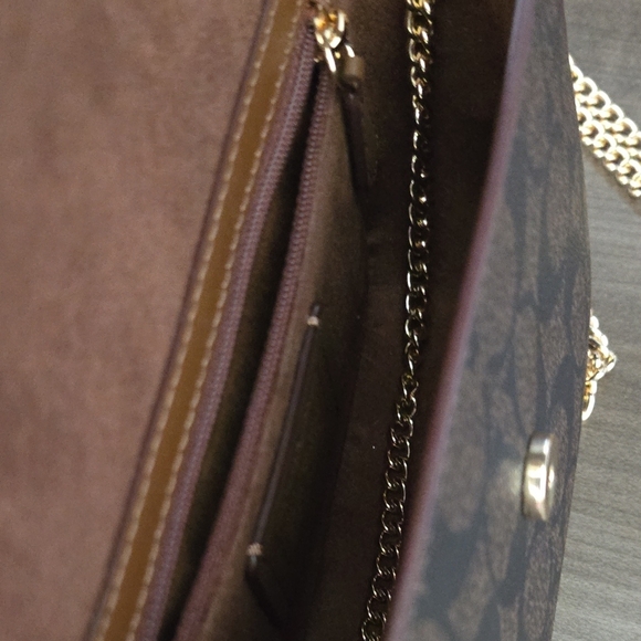 Coach Brown Crossbody Bag with Gold Accents - Picture 7 of 12